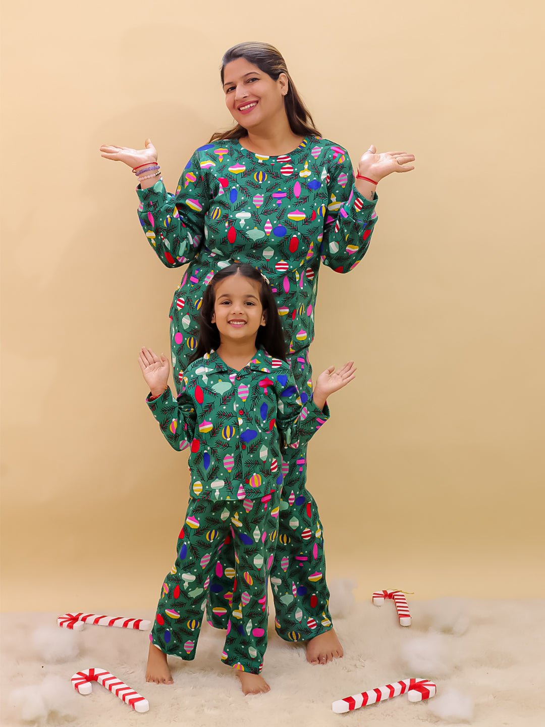 Set Of 2: Merry Snuggle Squad Christmas For Mom And Baby - Twinning Combo