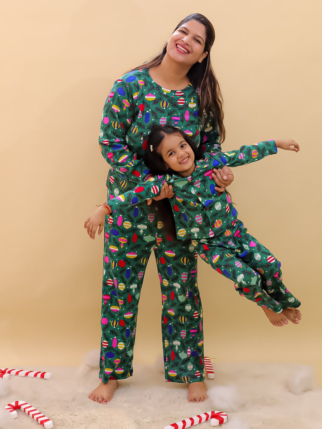 Set Of 2: Merry Snuggle Squad Christmas For Mom And Baby - Twinning Combo