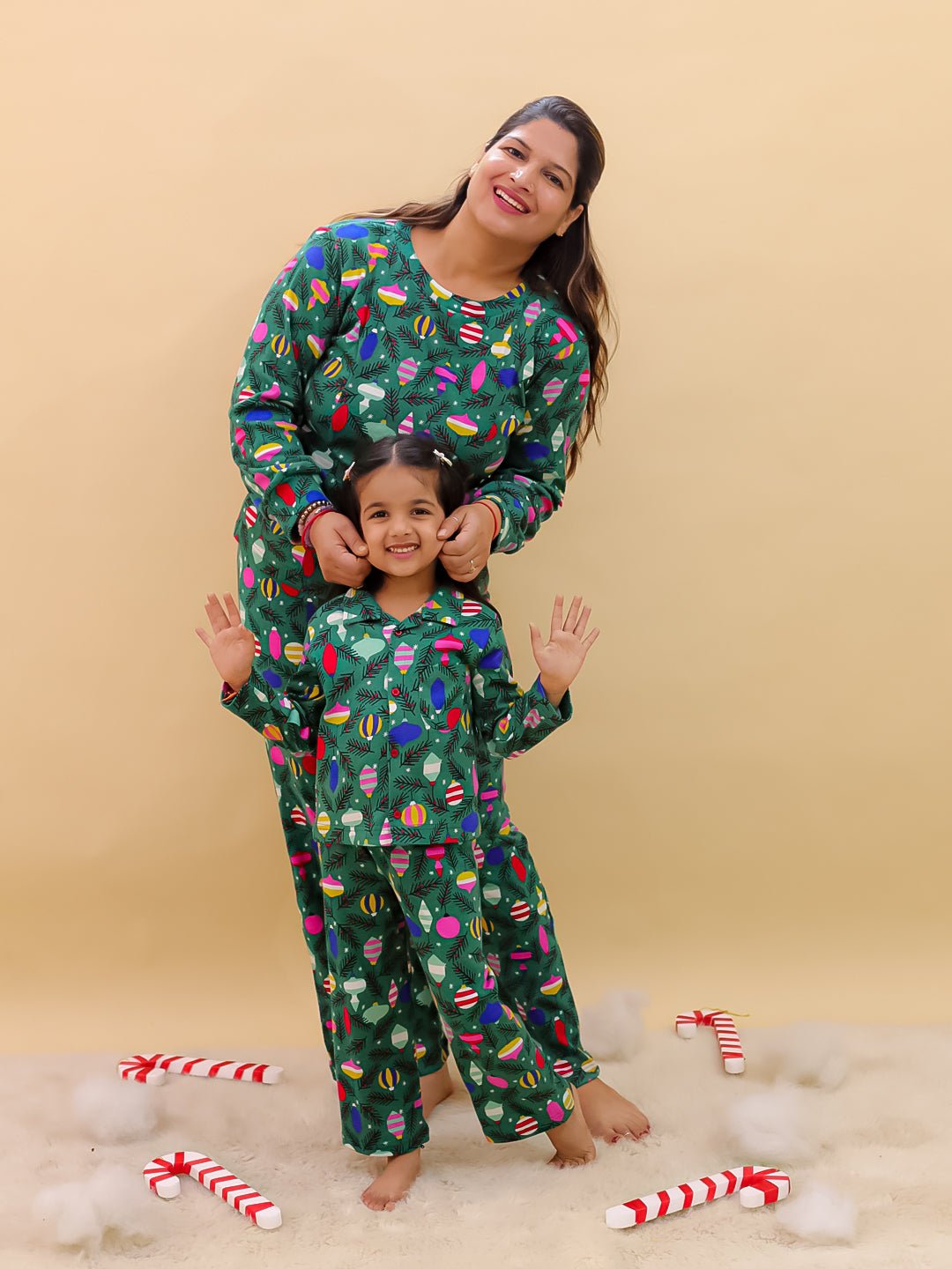 Set Of 2: Merry Snuggle Squad Christmas For Mom And Baby - Twinning Combo