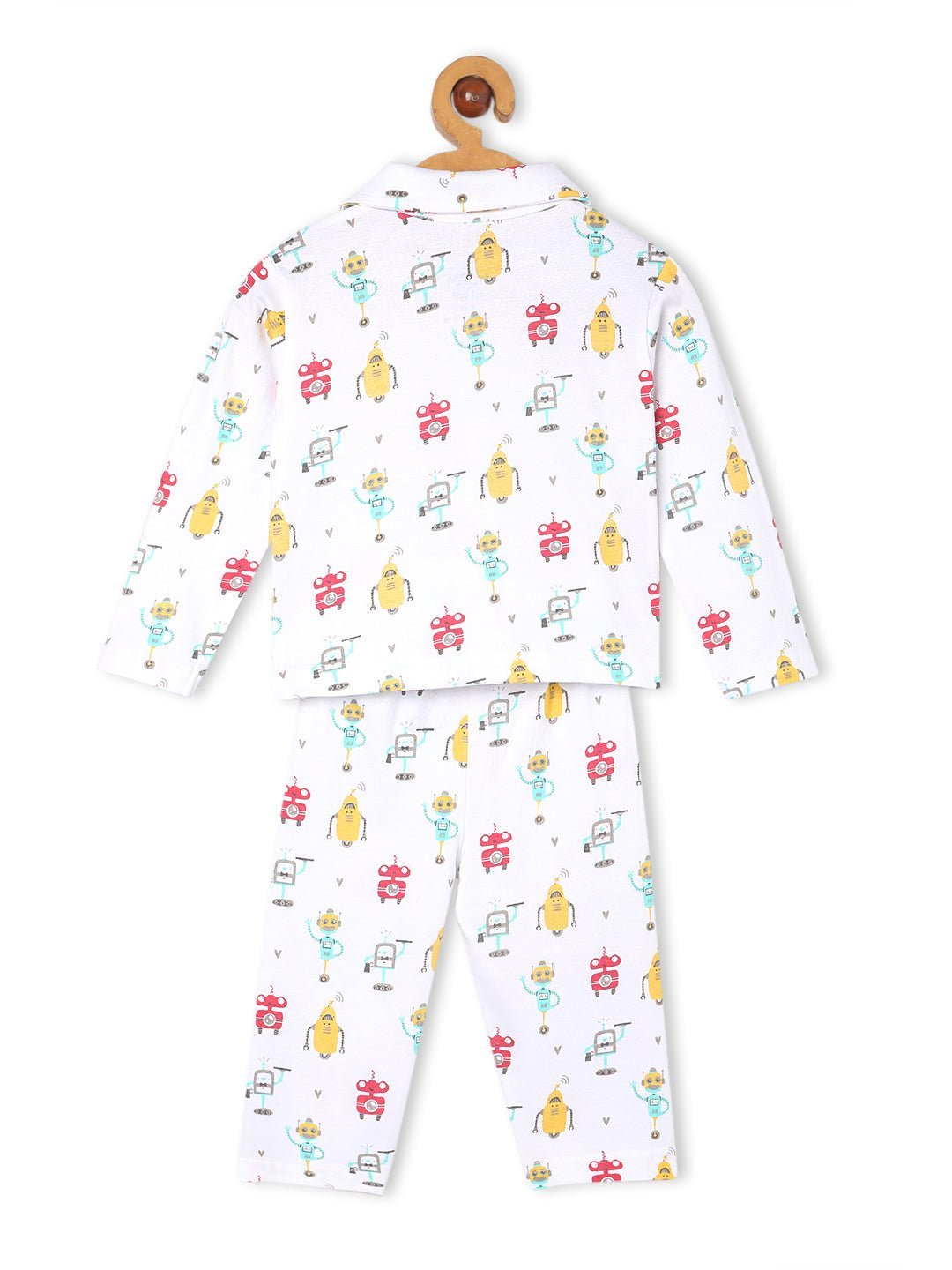 The Mom Store - Twinning Combo - Set Of 2: Robo Club Matching Pajama Set For Mom And Baby - TWN2 - ROBCB