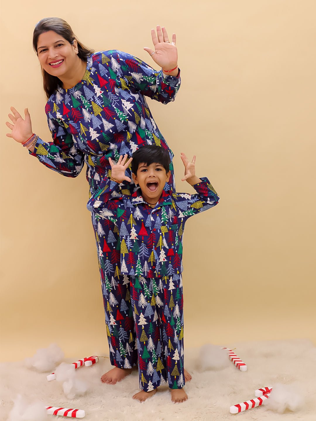 Set Of 2: Silent Night Christmas For Mom And Baby - Twinning Combo