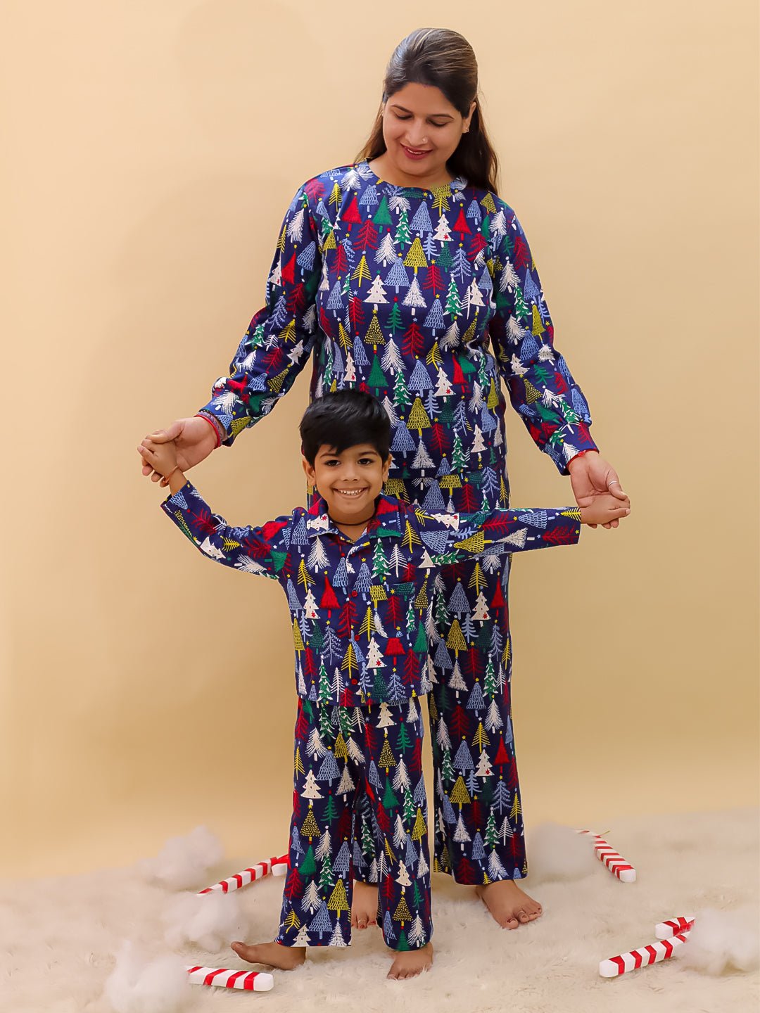 Set Of 2: Silent Night Christmas For Mom And Baby - Twinning Combo