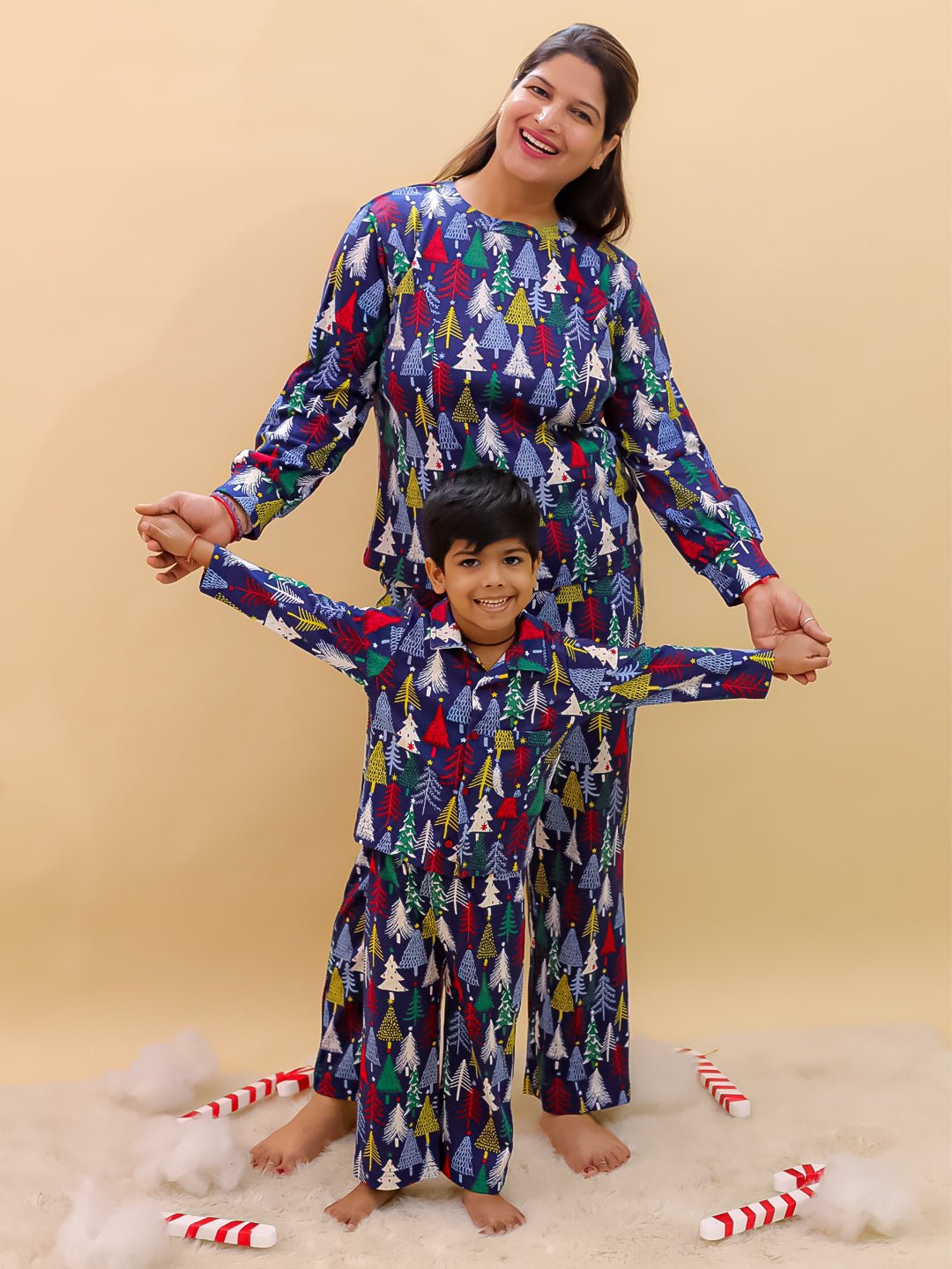 Set Of 2: Silent Night Christmas For Mom And Baby - Twinning Combo