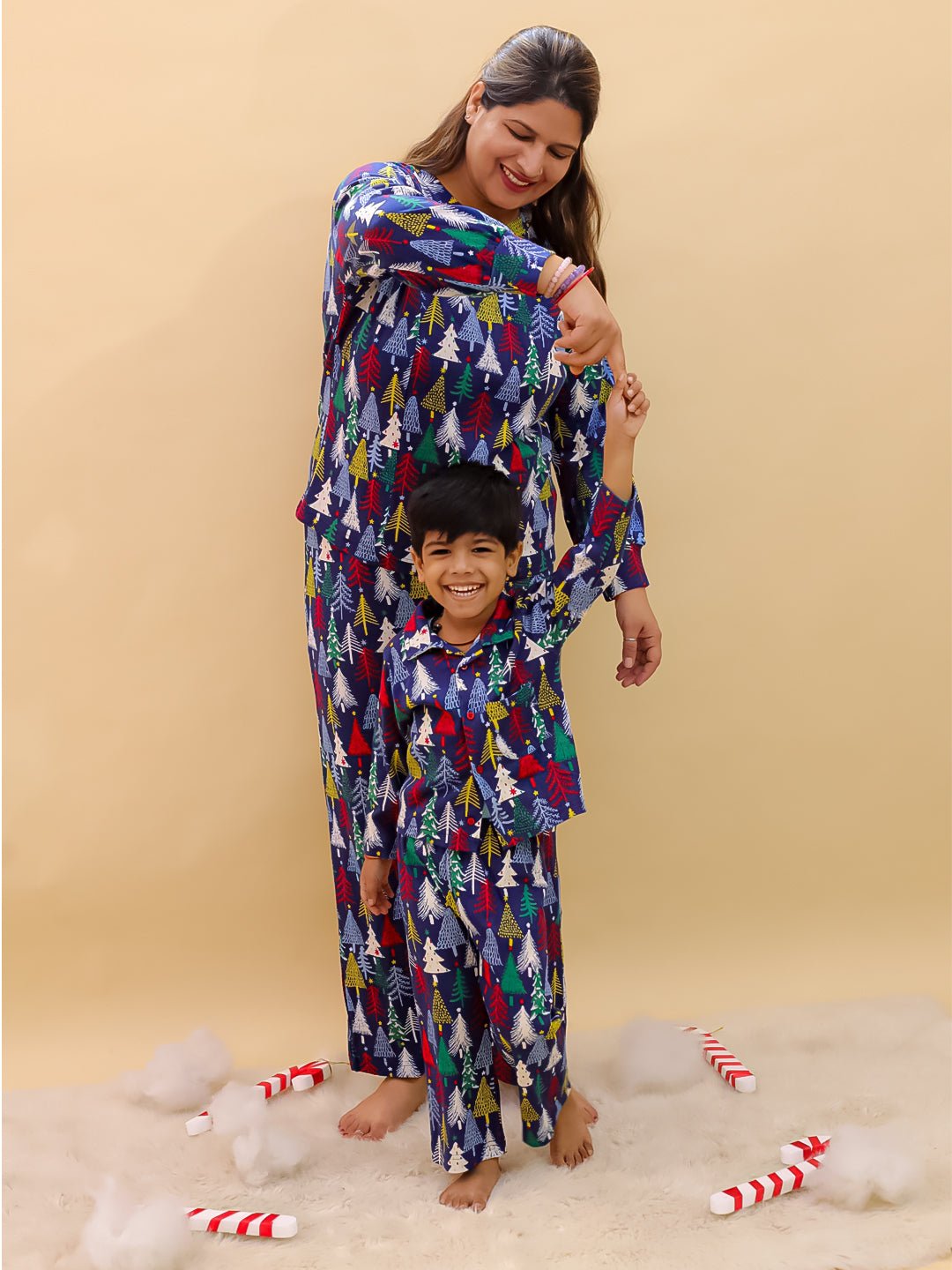 Set Of 2: Silent Night Christmas For Mom And Baby - Twinning Combo