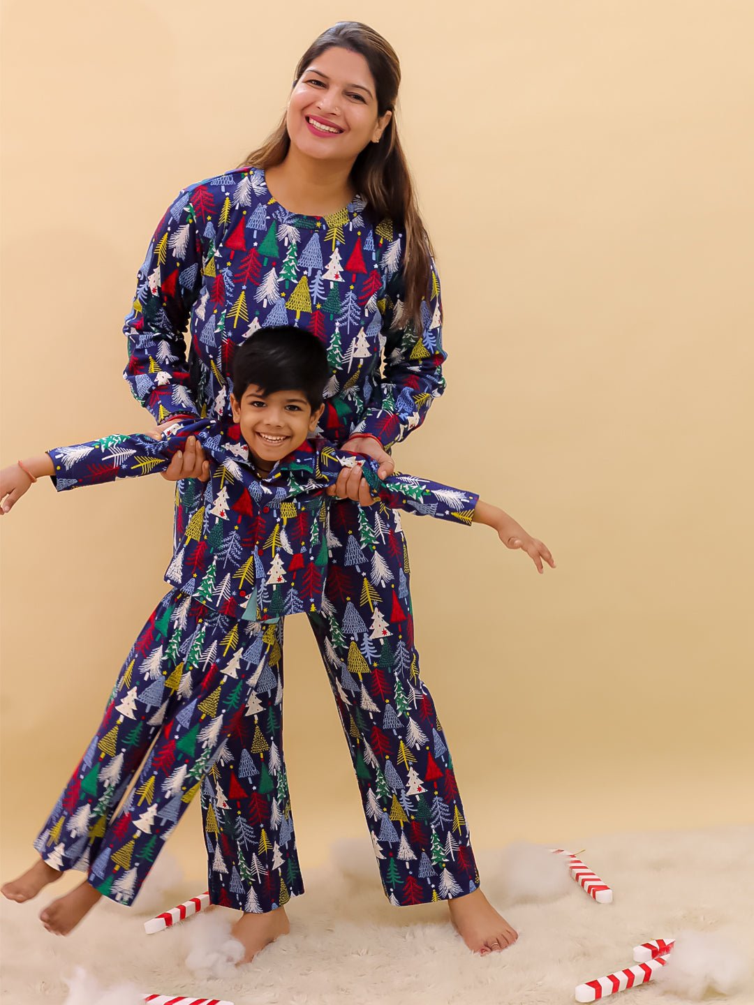 Set Of 2: Silent Night Christmas For Mom And Baby - Twinning Combo