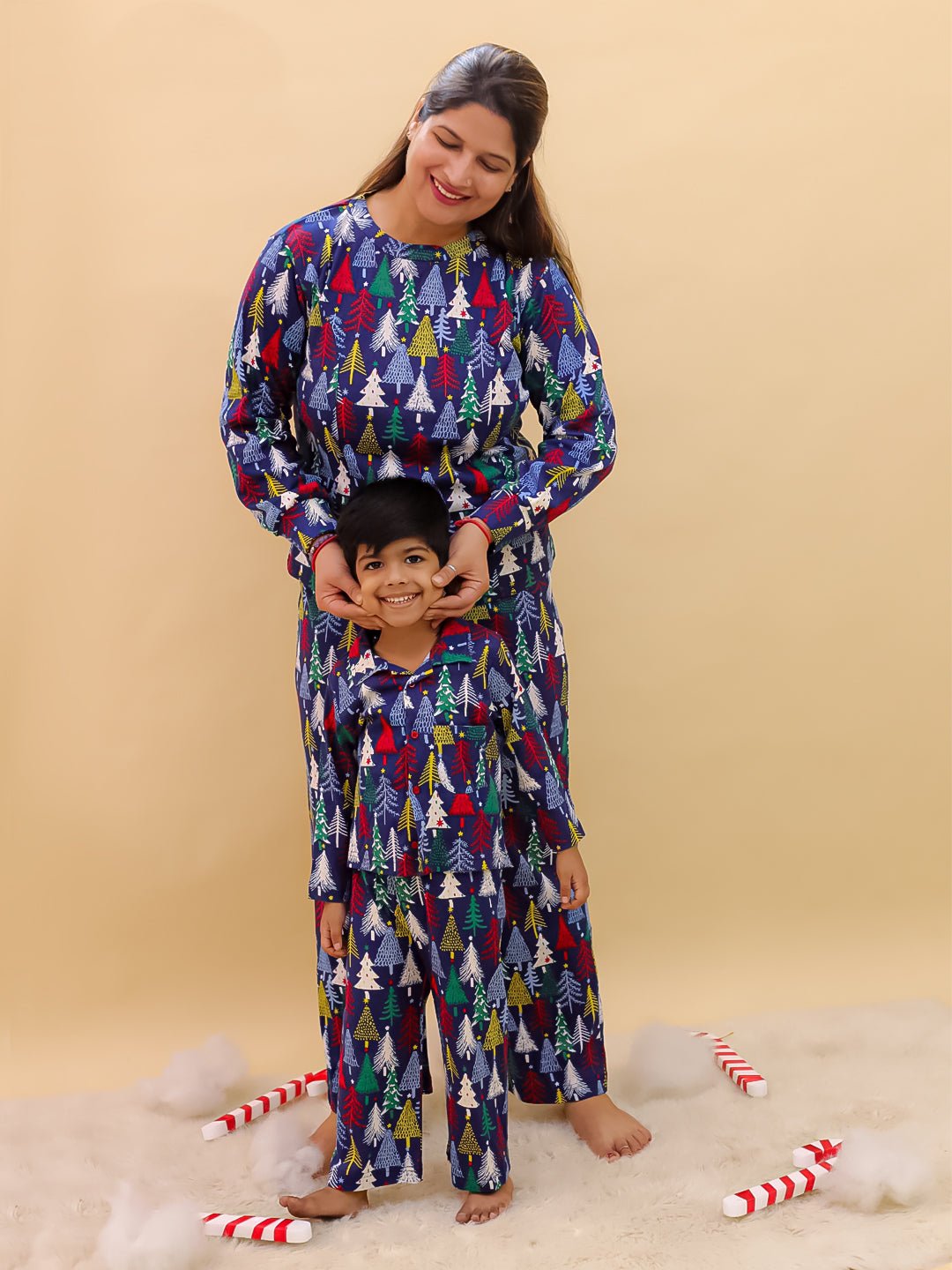 Set Of 2: Silent Night Christmas For Mom And Baby - Twinning Combo