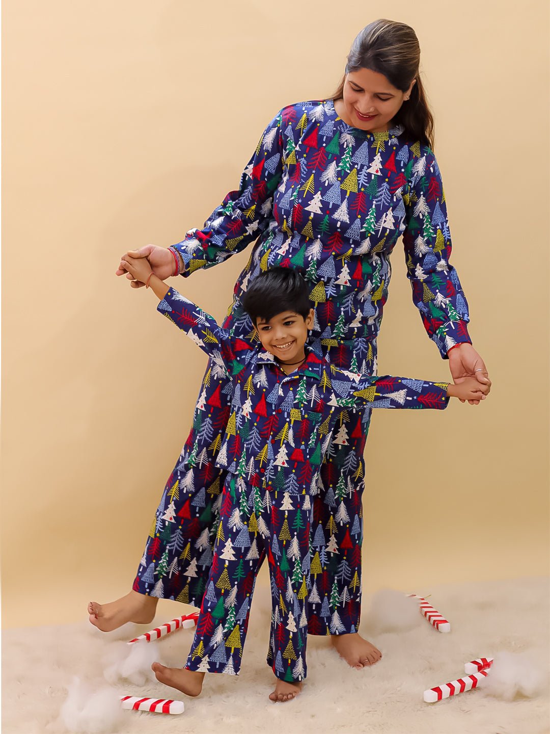 Set Of 2: Silent Night Christmas For Mom And Baby - Twinning Combo