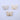 Set of 3 Beaded Butterfly Hairclips in White, Ivory, and Gold for Girls - Choko Kids' Accessory - CHK552
