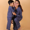 Set Of 3: Dinos Rule Matching Pajama Set For Mom And Baby - TWN3-DINRL