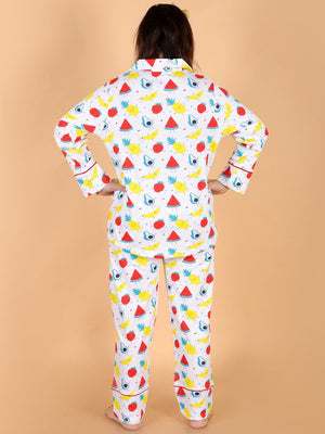 The Mom Store - Twinning Combo - Set Of 3: Fruity Cutie Matching Pajama Set for Mom and Baby - TWPJ - 3 - FRCT