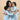 Set Of 3: Hello Bear Matching Pajama Set for Mom and Baby - Twinning Combo