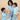 Set Of 3: Hello Bear Matching Pajama Set for Mom and Baby - Twinning Combo