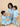 Set Of 3: Hello Bear Matching Pajama Set for Mom and Baby - Twinning Combo