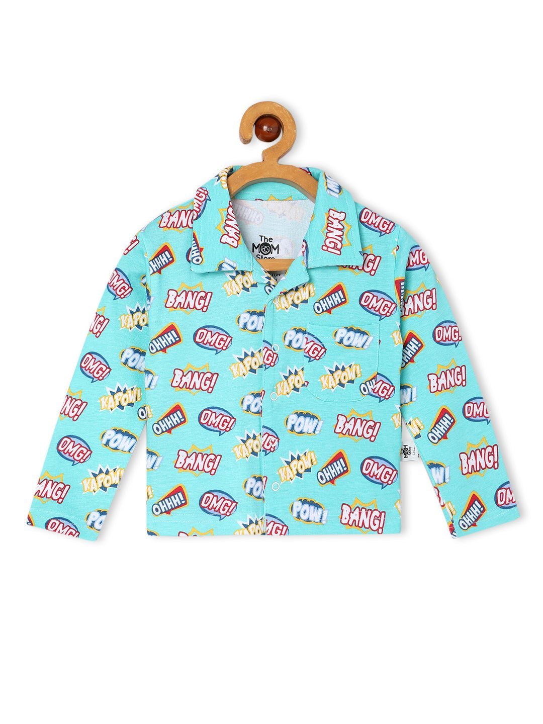 The Mom Store - Twinning Combo - Set Of 3: Mighty Fighter Matching Pajama Set For Mom And Baby - TWN3 - MTFGT