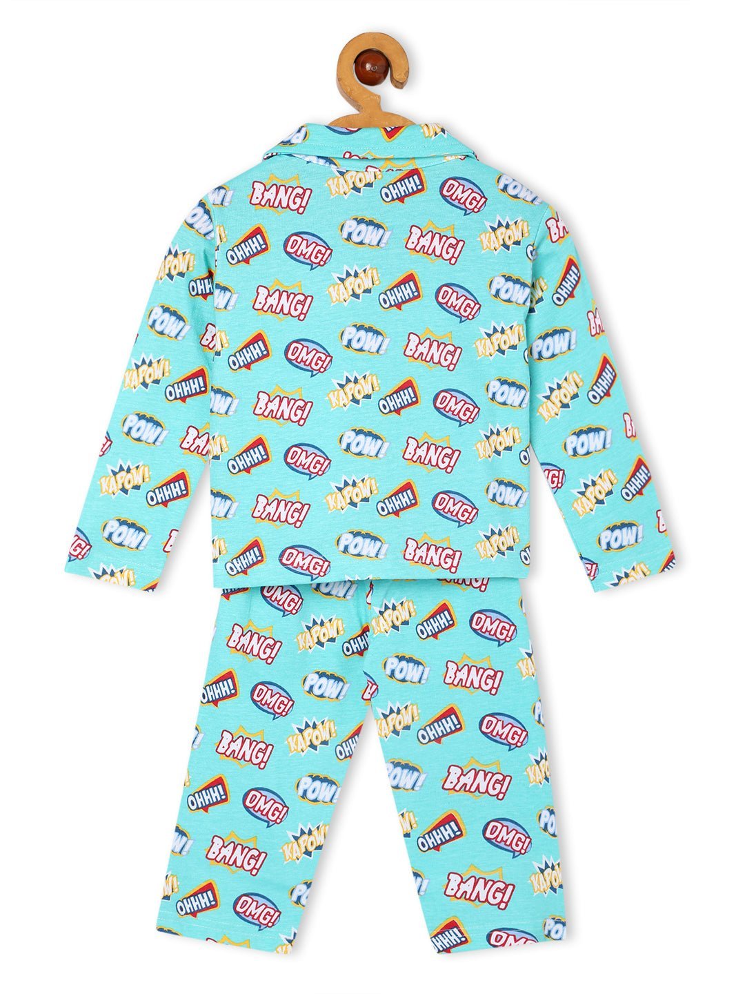 The Mom Store - Twinning Combo - Set Of 3: Mighty Fighter Matching Pajama Set For Mom And Baby - TWN3 - MTFGT