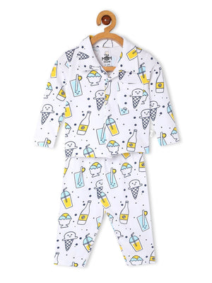 The Mom Store - Twinning Combo - Set Of 3: My Smoothie Matching Pajama Set for Mom and Baby - TWPJ - 3 - MYSM