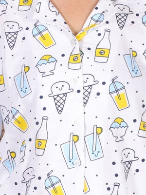 The Mom Store - Twinning Combo - Set Of 3: My Smoothie Matching Pajama Set for Mom and Baby - TWPJ - 3 - MYSM