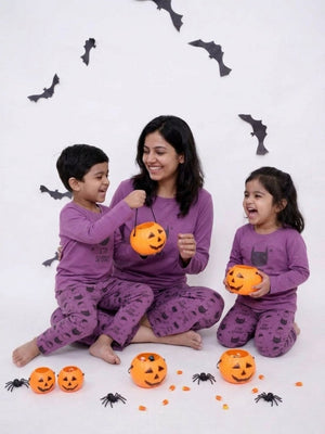 Set Of 3: Stay Spooky Matching Pajama Set For Mom And Baby - Halloween Costumes