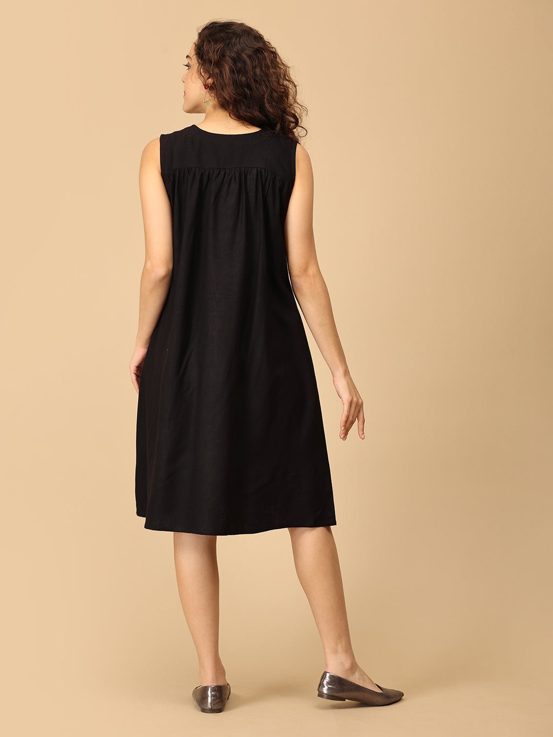 Shabnam Cashmilon Maternity and Nursing Shacket Dress - DRS - SK - SBNM - S