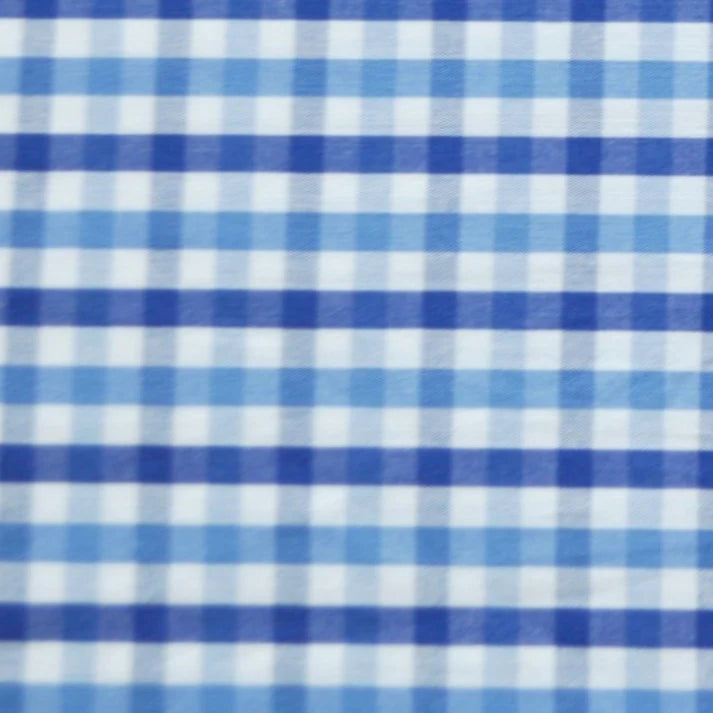 The Baby Atelier 100% Organic Baby Pillow Cover without fillers Shaded Blue Checks