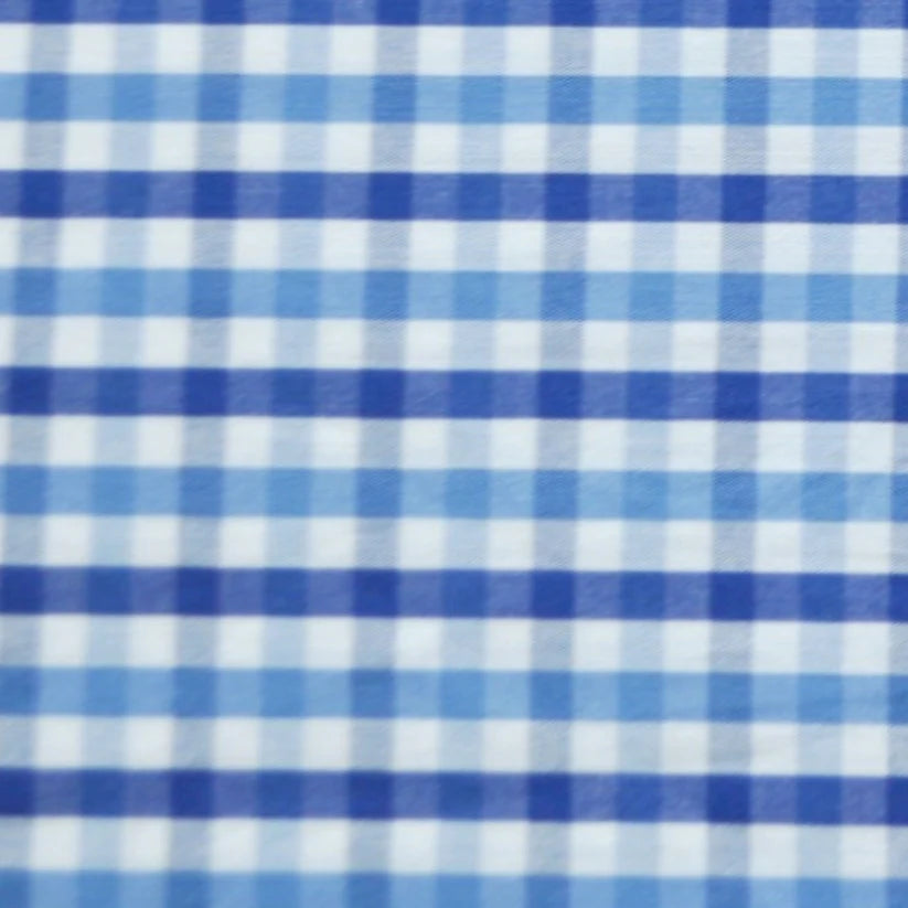 The Baby Atelier 100% Organic Baby Pillow Cover with fillers Shaded Blue Checks