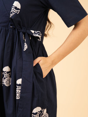 Shadow Utility Maternity and Nursing Dress - S Maternity Casual Dress