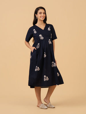 Shadow Utility Maternity and Nursing Dress - S Maternity Casual Dress