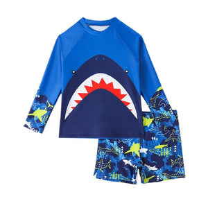 Shark Tales Boys Swimsuit - 1 - 2 Years Kids Swimwear