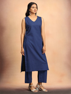Sharp in Blue Womens Co Ord Set With Jacket - S Women's Co ord Set