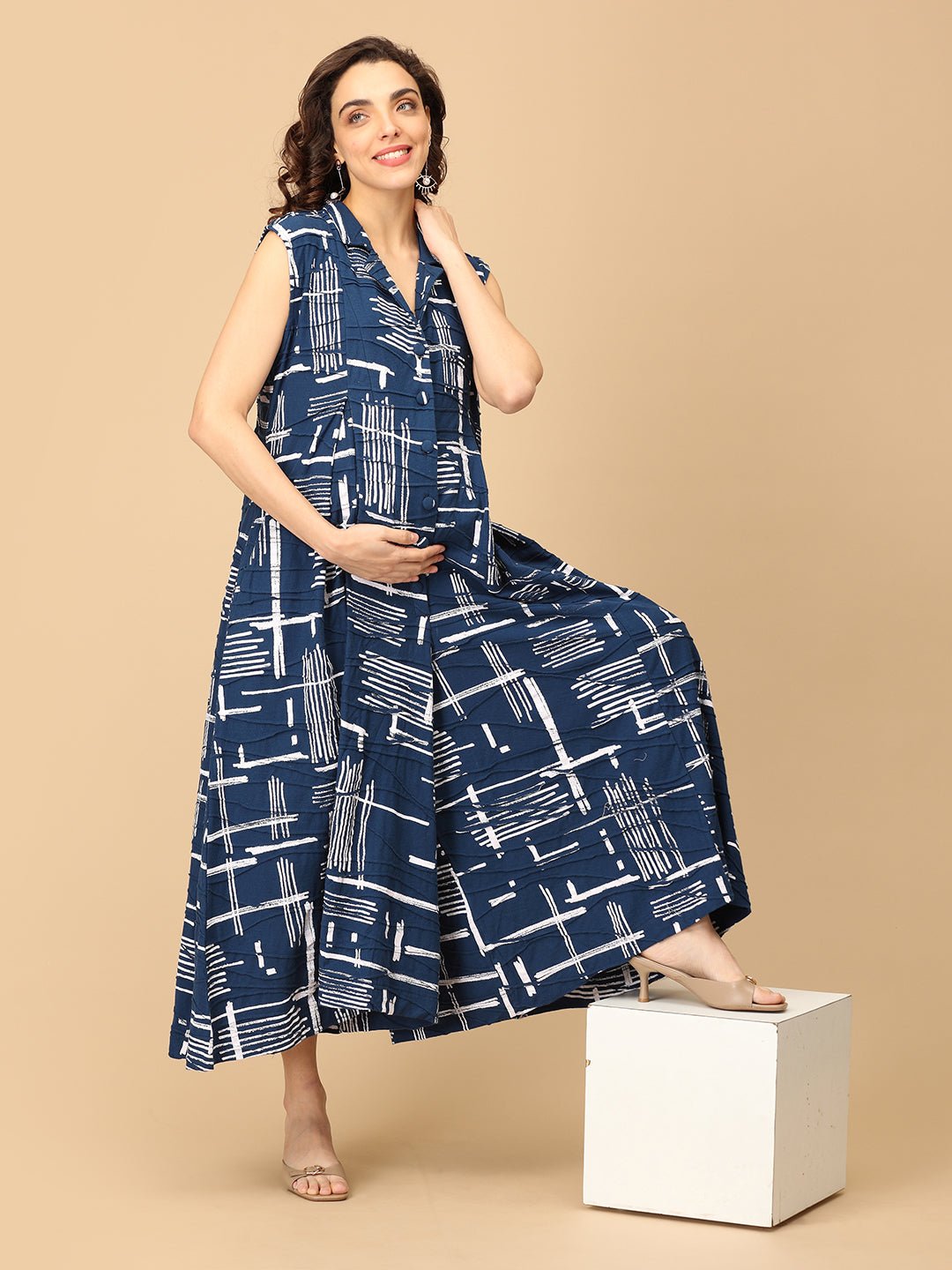 Sharp in Splash Maternity and Nursing Jumpsuit - MJS - SD - SRPIS - S