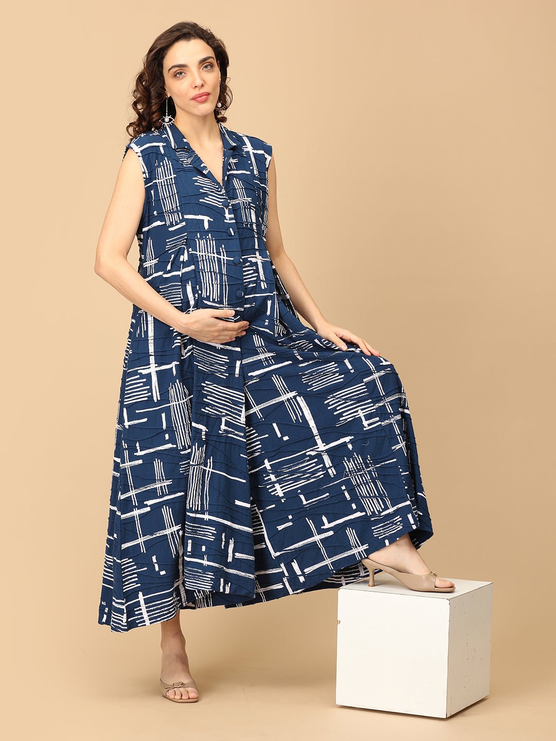 Sharp in Splash Maternity and Nursing Jumpsuit - MJS - SD - SRPIS - S