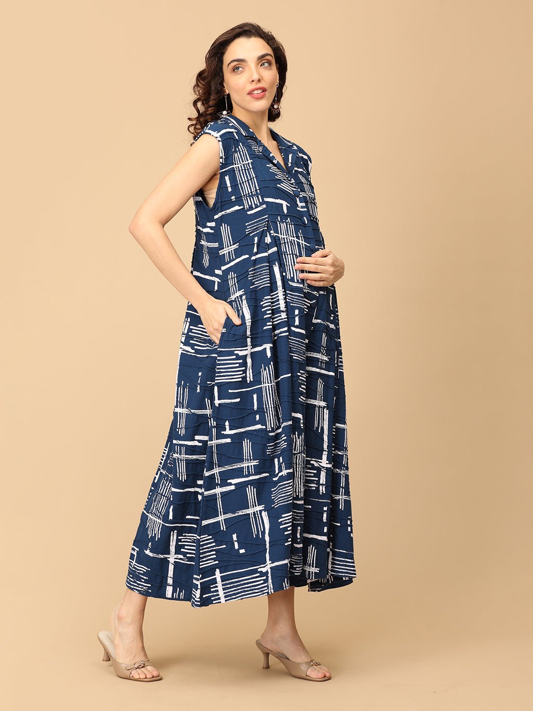 Sharp in Splash Maternity and Nursing Jumpsuit - MJS - SD - SRPIS - S