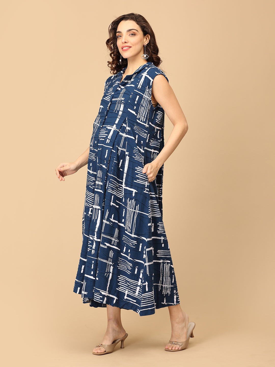 Sharp in Splash Maternity and Nursing Jumpsuit - MJS - SD - SRPIS - S