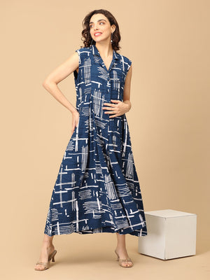Sharp in Splash Maternity and Nursing Jumpsuit - MJS - SD - SRPIS - S
