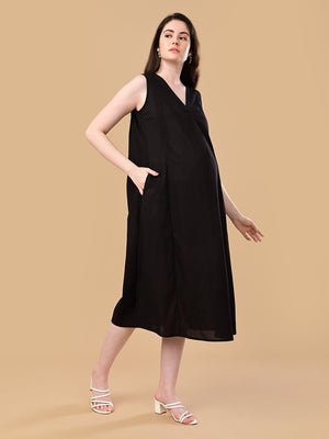 ShiftEase Maternity and Nursing Shacket Dress - Pink Maternity Casual Dress