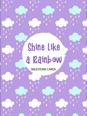 Shine like a Rainbow Milestone Cards - (Pack of 25) - MSCD - SNLR