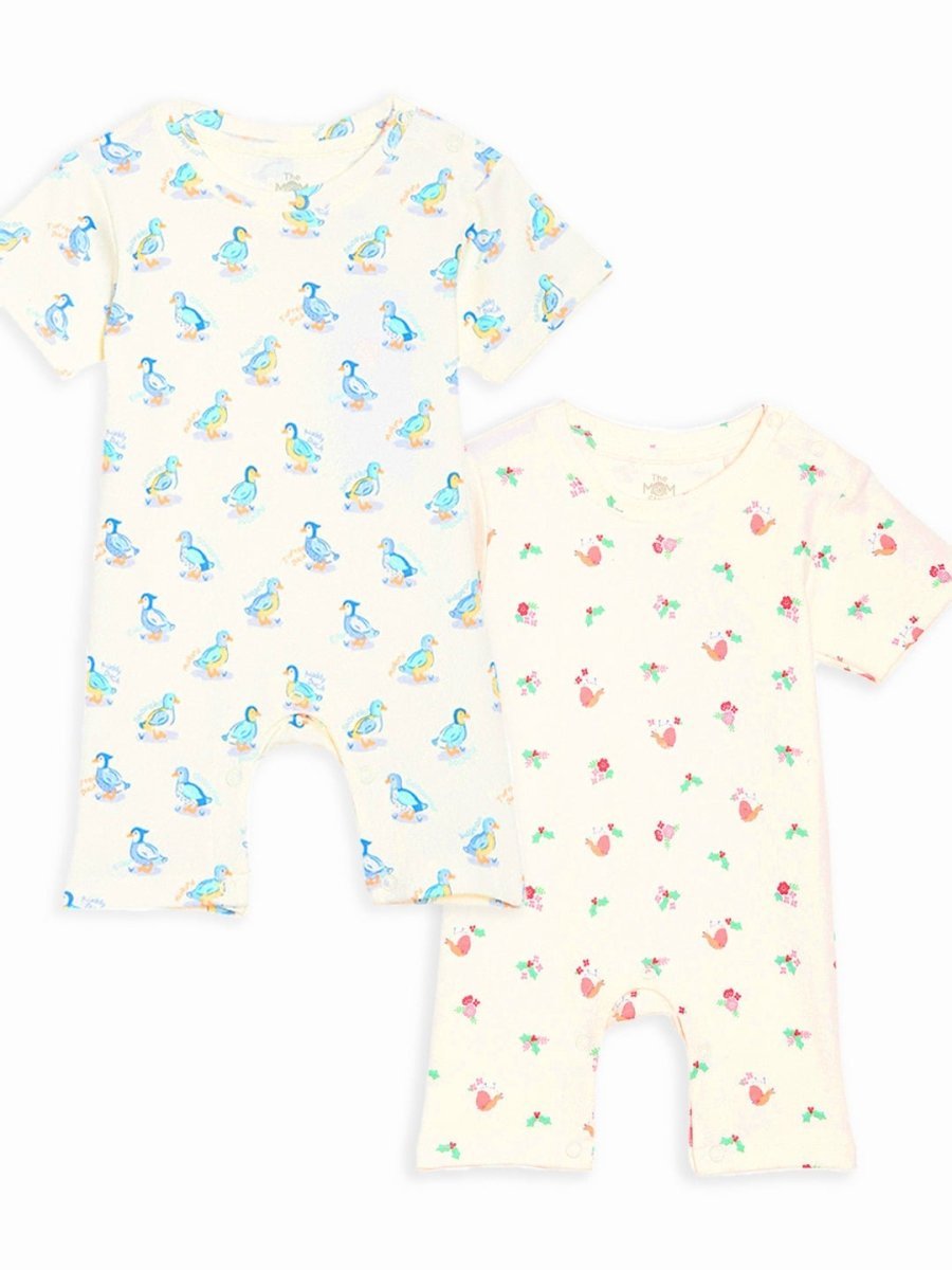 Shorts Romper Combo of 2: Duck Tales-Birdie & Blossom - ROM2-PB-DTBB-PM