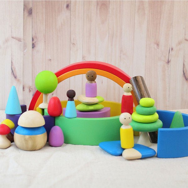 Shumee 24 Pieces Play Set With Peg Dolls - EXP - IN - WD - 24DPS - 3YRS - 0178