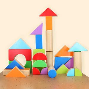 Shumee Wooden Multishape Chalk-O-Blocks Set - EXP-IN-IHD-CB-W-3yr-0033