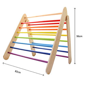 Shumee Wooden Rainbow Pikler Triangle - Kids Activity & Play Equipment