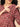 Close-up of Sienna Bloom nursing zip access on printed maternity kurta in red tones.