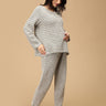 Silver Stripe Slumber Maternity and Nursing Loungewear Set - NW - SD - SLSTS - S
