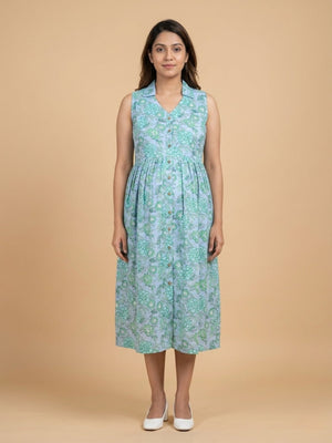 Simply Grey Maternity And Nursing Sleeveless Dress - S Maternity Casual Dress
