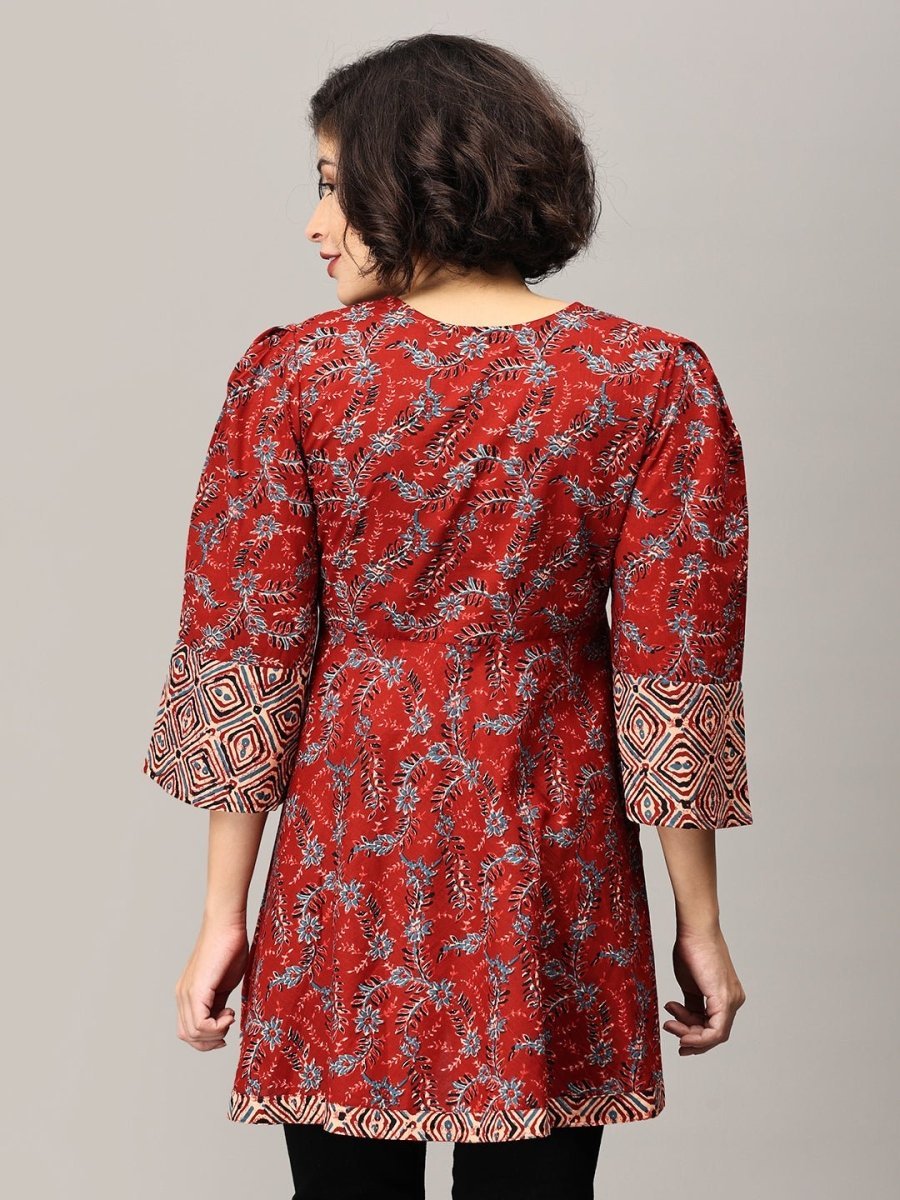 Sindhoora Maternity and Nursing Short Kurti - MEW-JB-MRMS-S