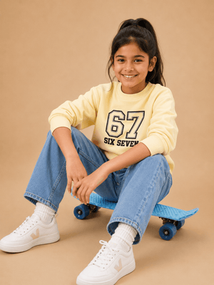 Six Seven Kids Sweatshirt - 6-7 Years Kids Winter Sweatshirts