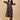 Siyah Maternity and Nursing Anarkali Kurta Set with black printed kurta and matching straight pants ‚Äì front view.