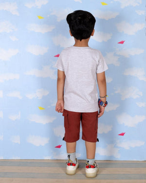 Skater Dude Boys T-Shirt and Cargo Set - KCW-AN-SCGO-1-2