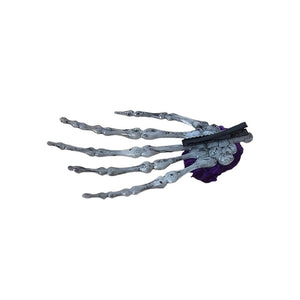 Skeleton hand Unique Hair Accessory for Halloween Party ,Purple - Little Surprise BoxSkeleton hand Unique Hair Accessory for Halloween Party ,Purple