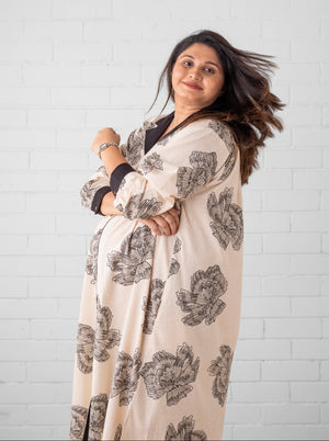 Sketch Petal Maternity and Nursing Dress - S Maternity Casual Dress