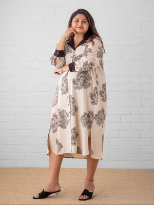 Sketch Petal Maternity and Nursing Dress - S Maternity Casual Dress